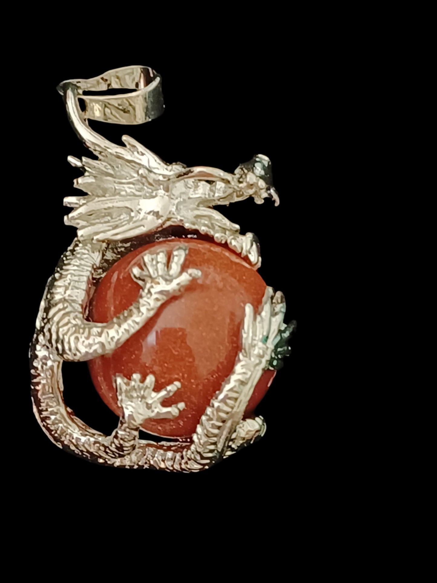Dragon Natural Stone Pendant Necklaces