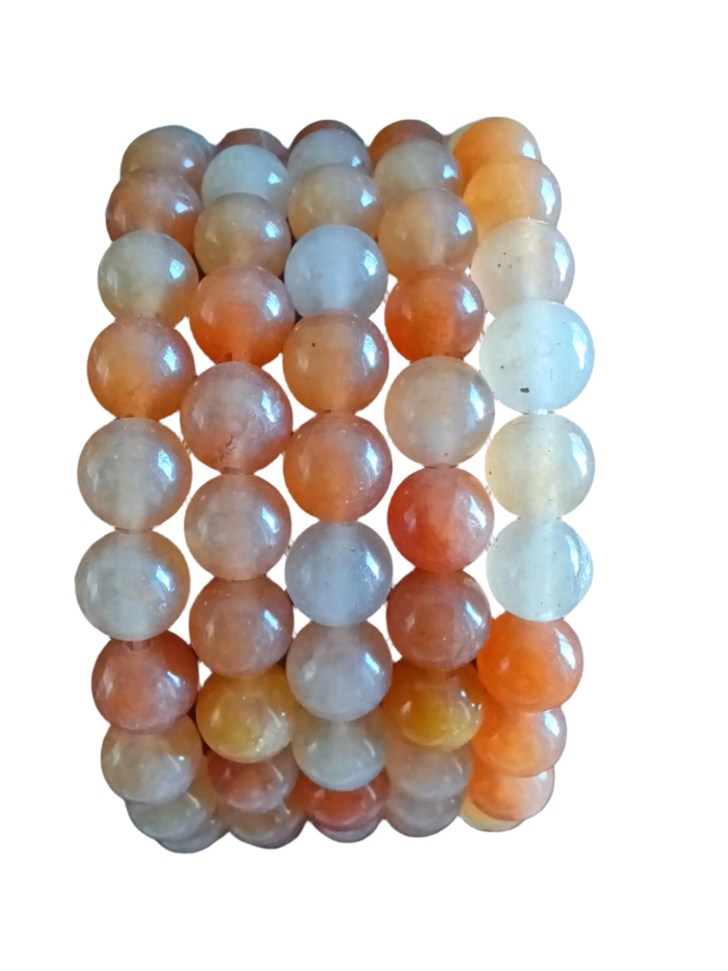 Botswana Agate Natural Stone Stretch Bracelet