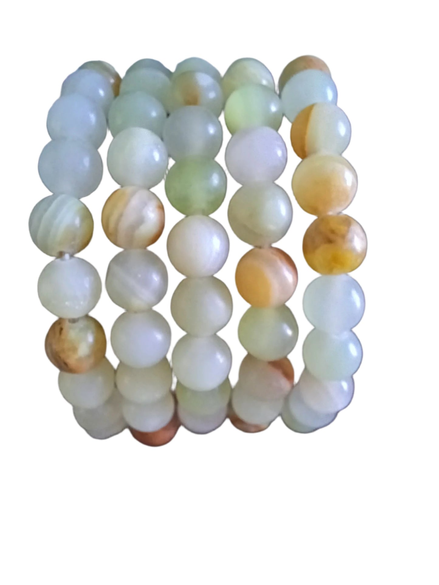Green Onyx Natural Stone Stretch Bracelet