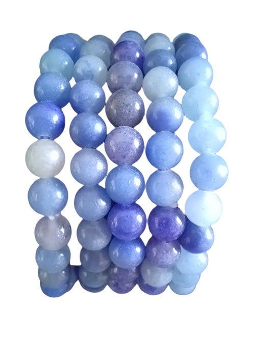 Blue Aventurine Natural Stone Stretch Bracelet