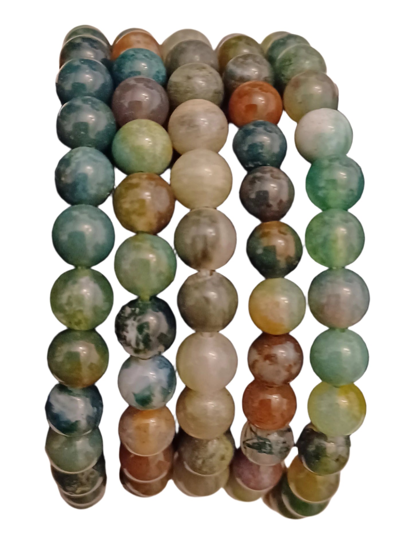 Dyed Agate Natural Stone Stretch Bracelet