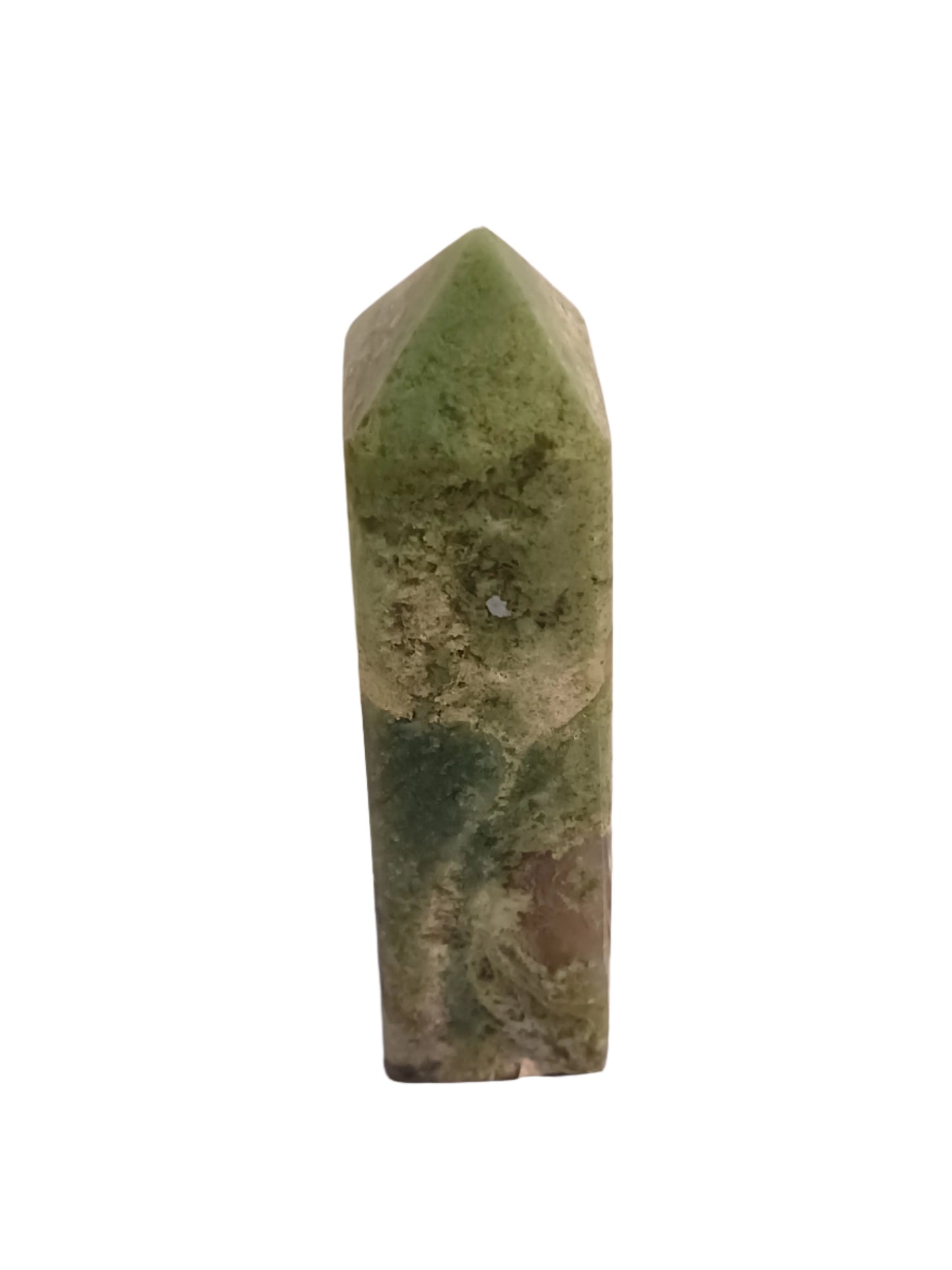 Green Moss Agate Tower Point