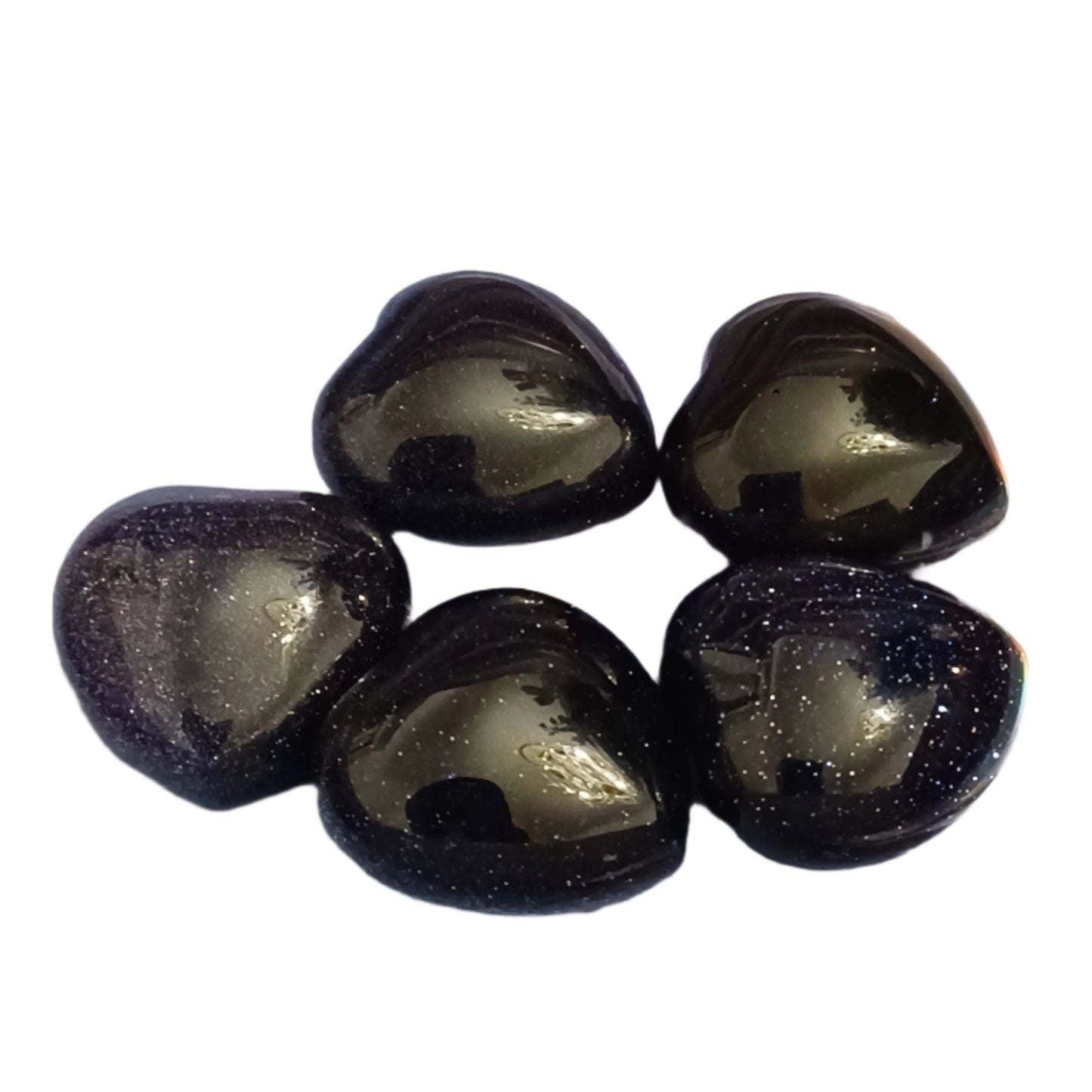 Blue Goldstone Heart - Small