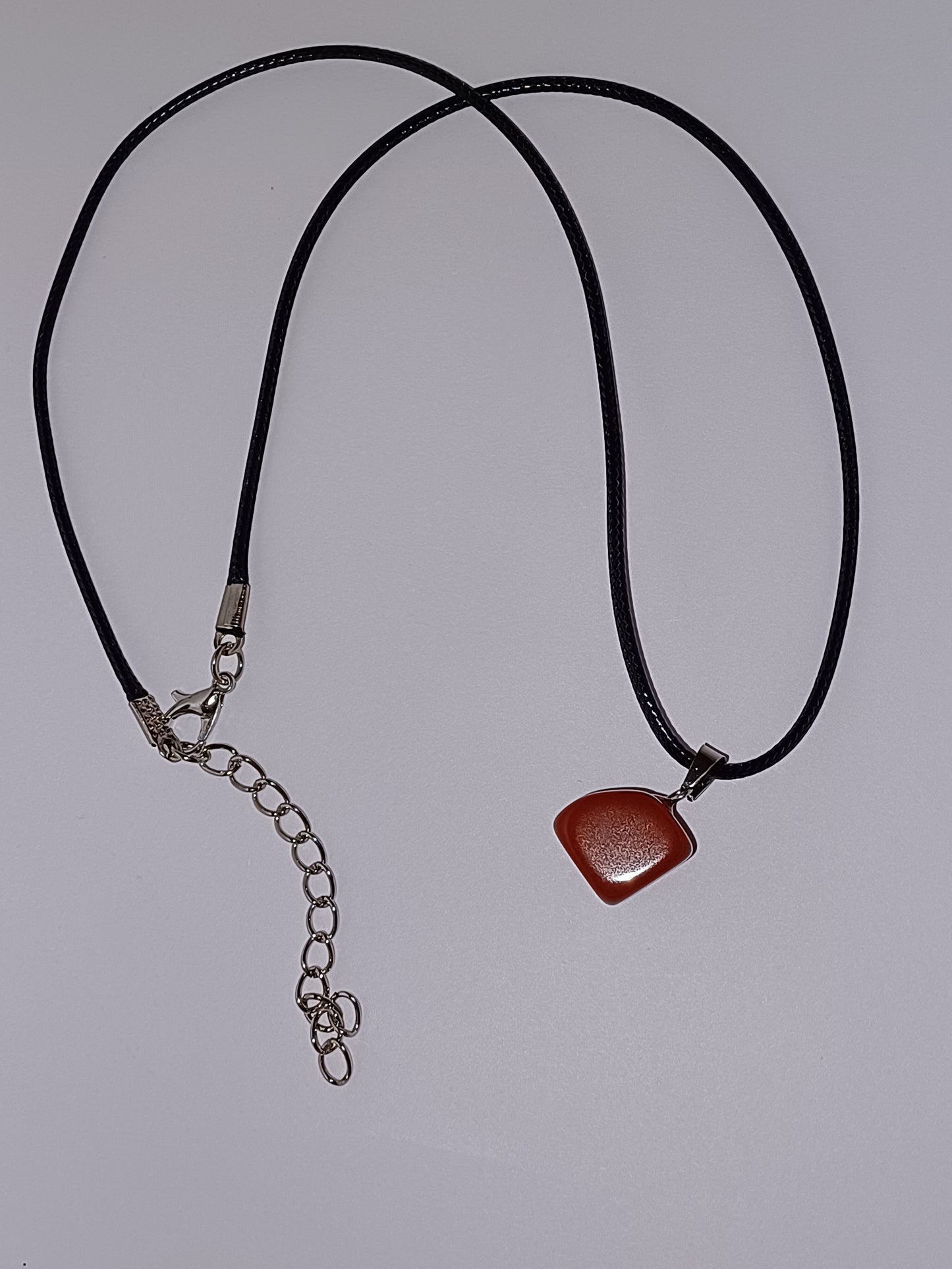 Red Jasper Pendant with Paracord