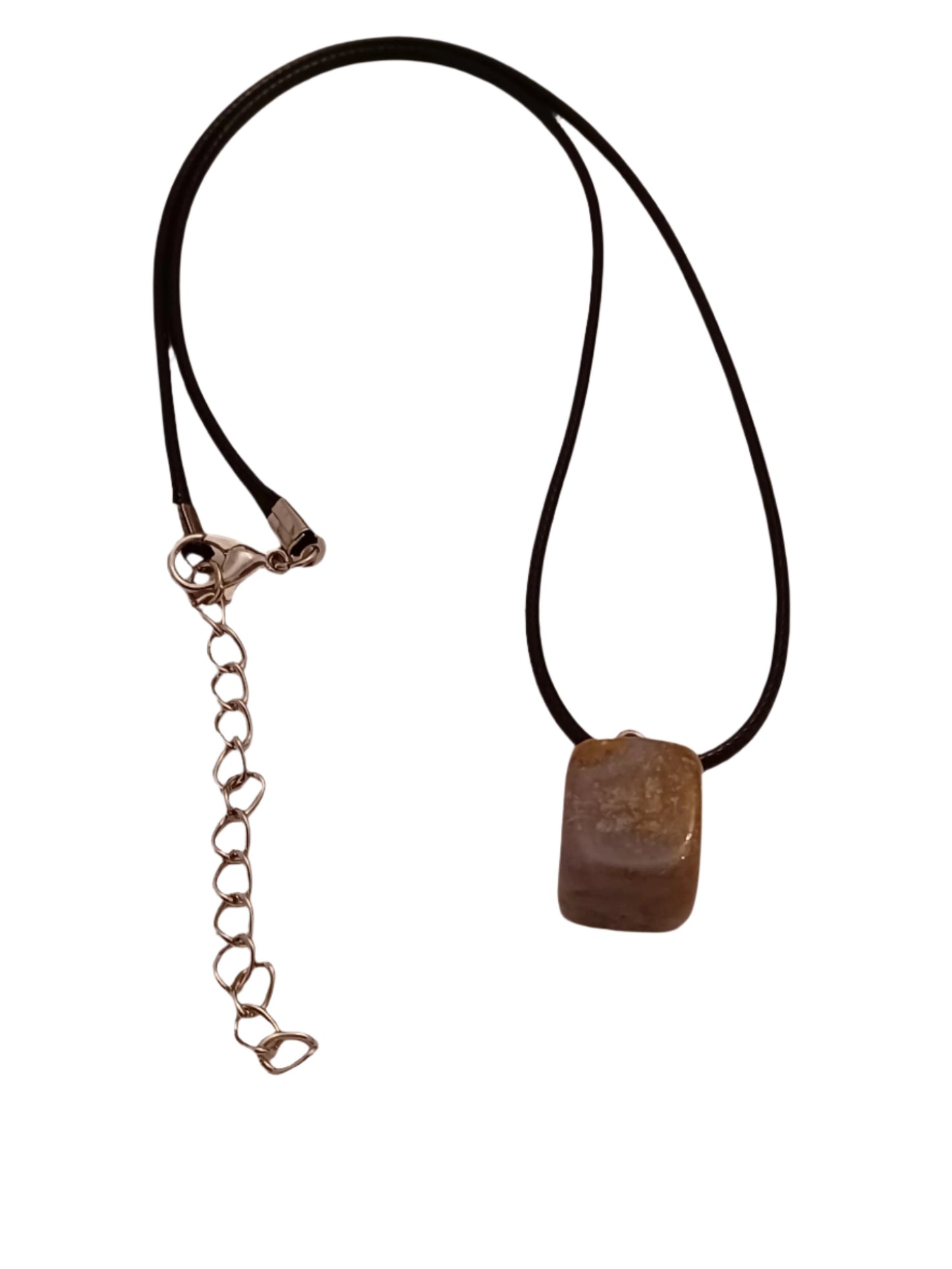 Blue Chalcedony Pendant with Paracord
