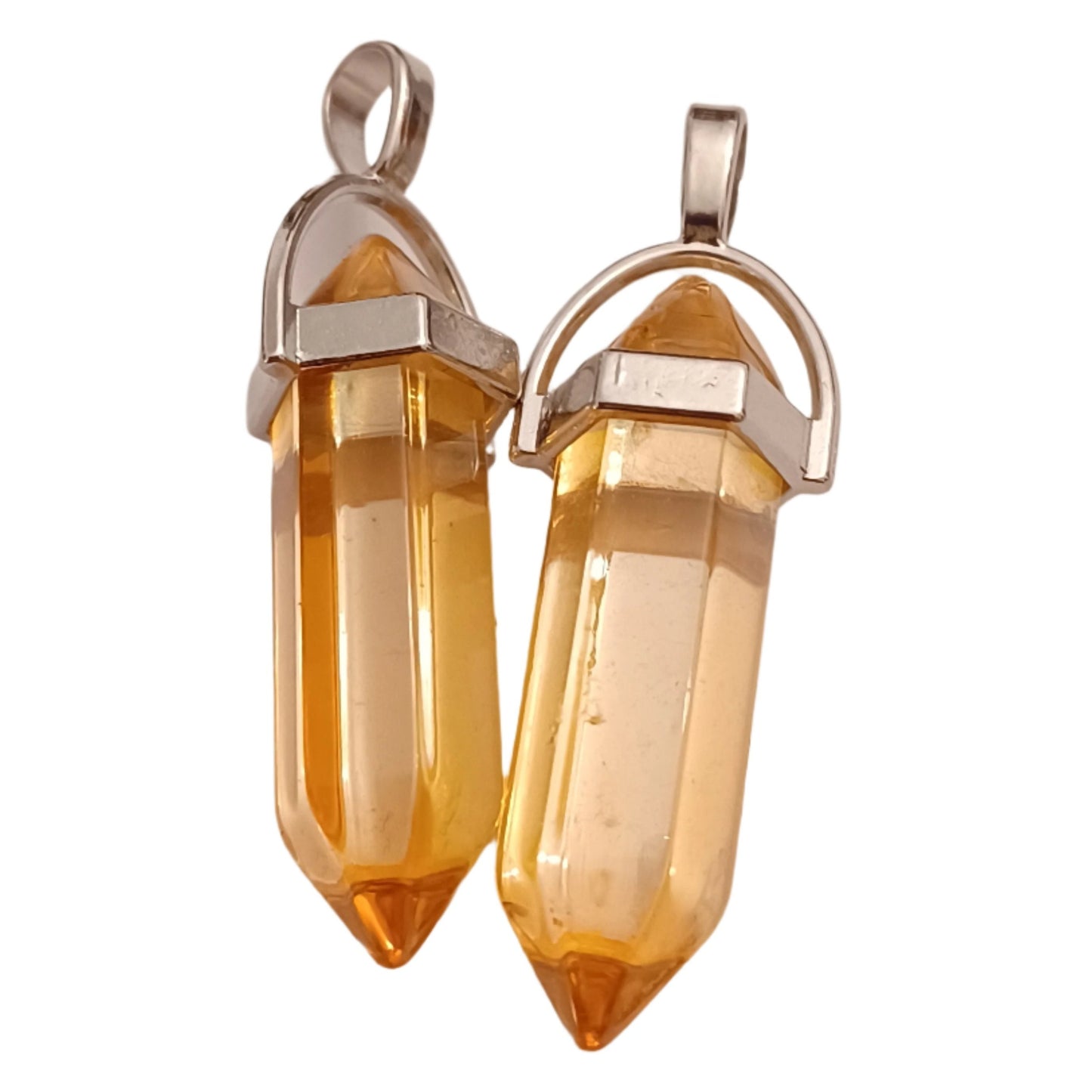 Amber Bullet Pendant