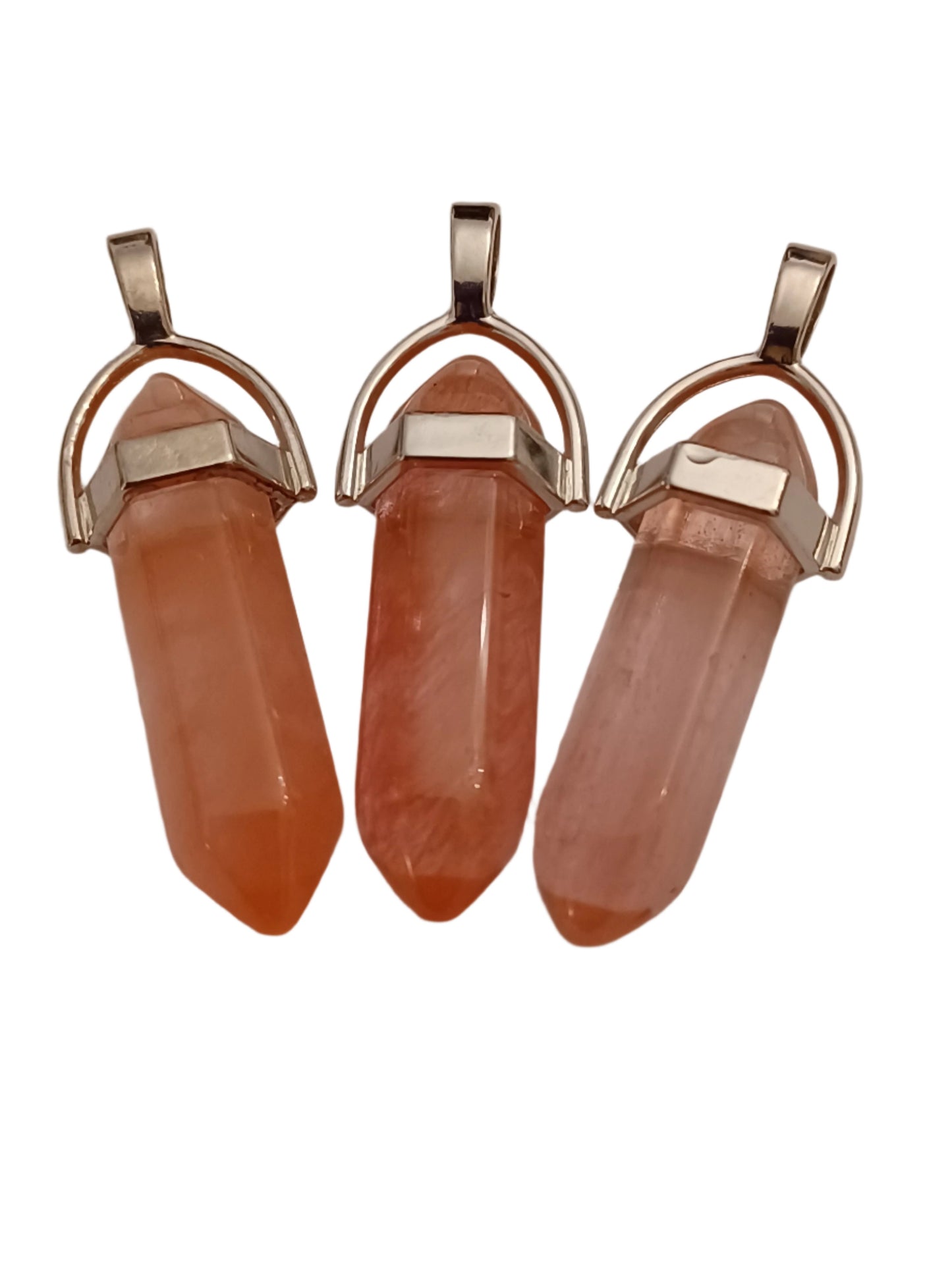 Cherry Quartz Bullet Pendant