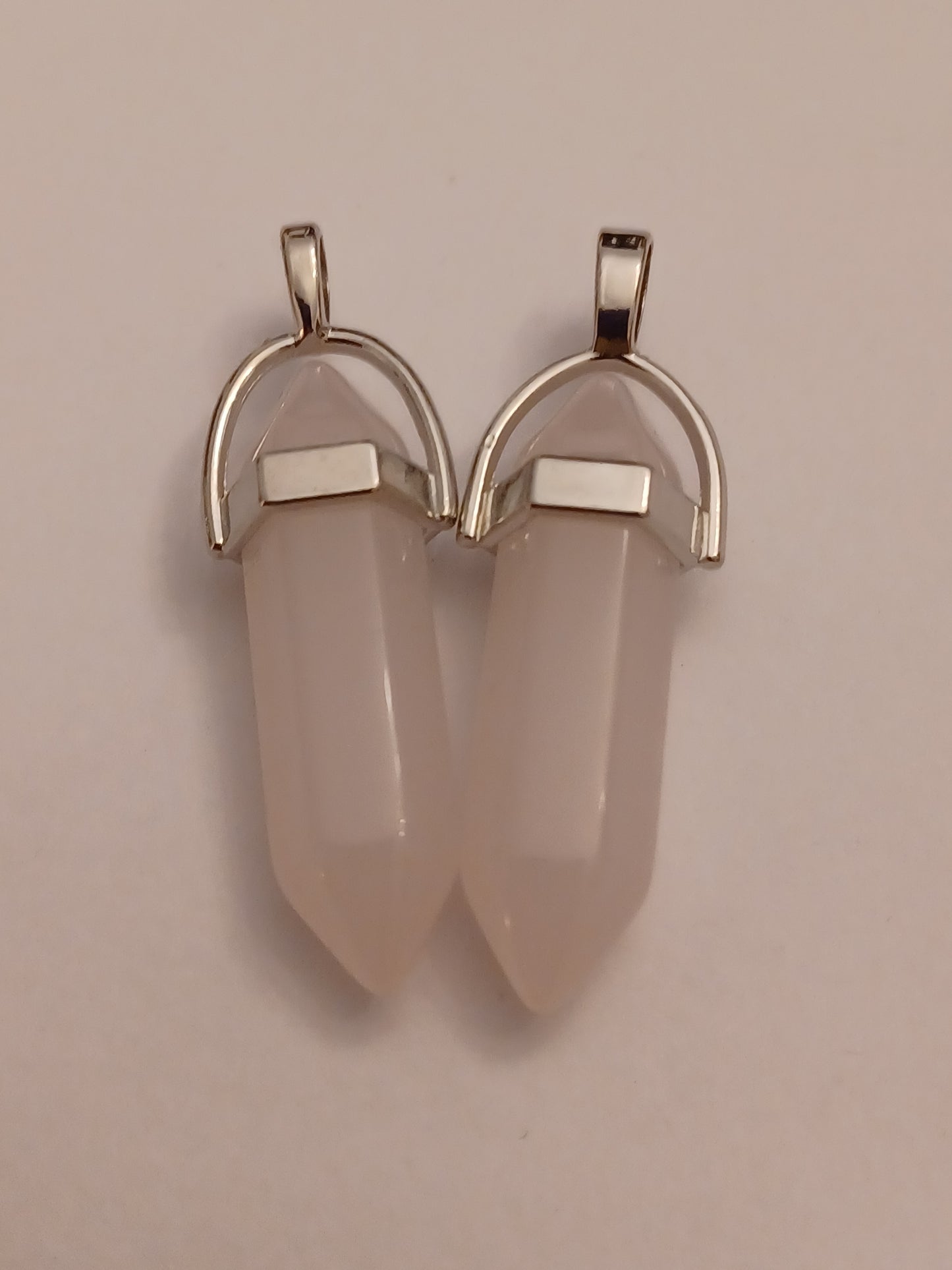 Rose Quartz Bullet Pendant