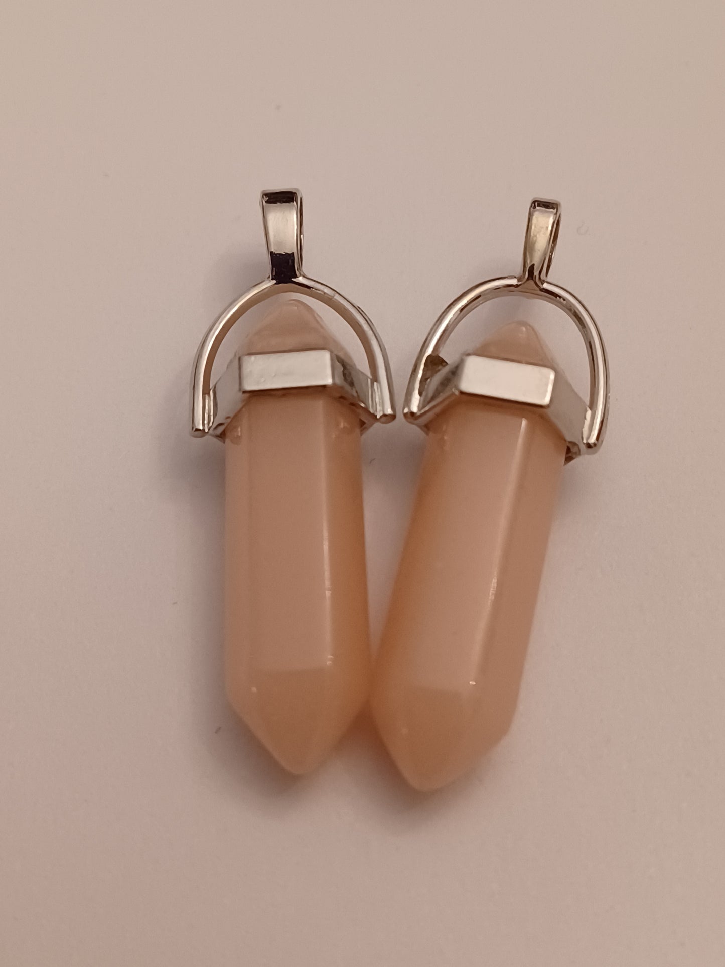 Rose Quartz Bullet Pendant