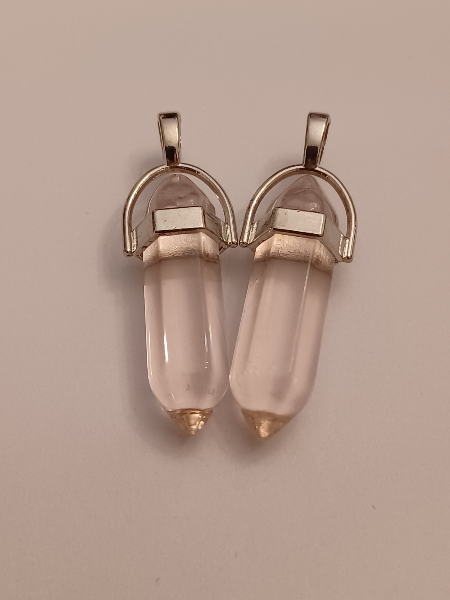 Rose Quartz Bullet Pendant