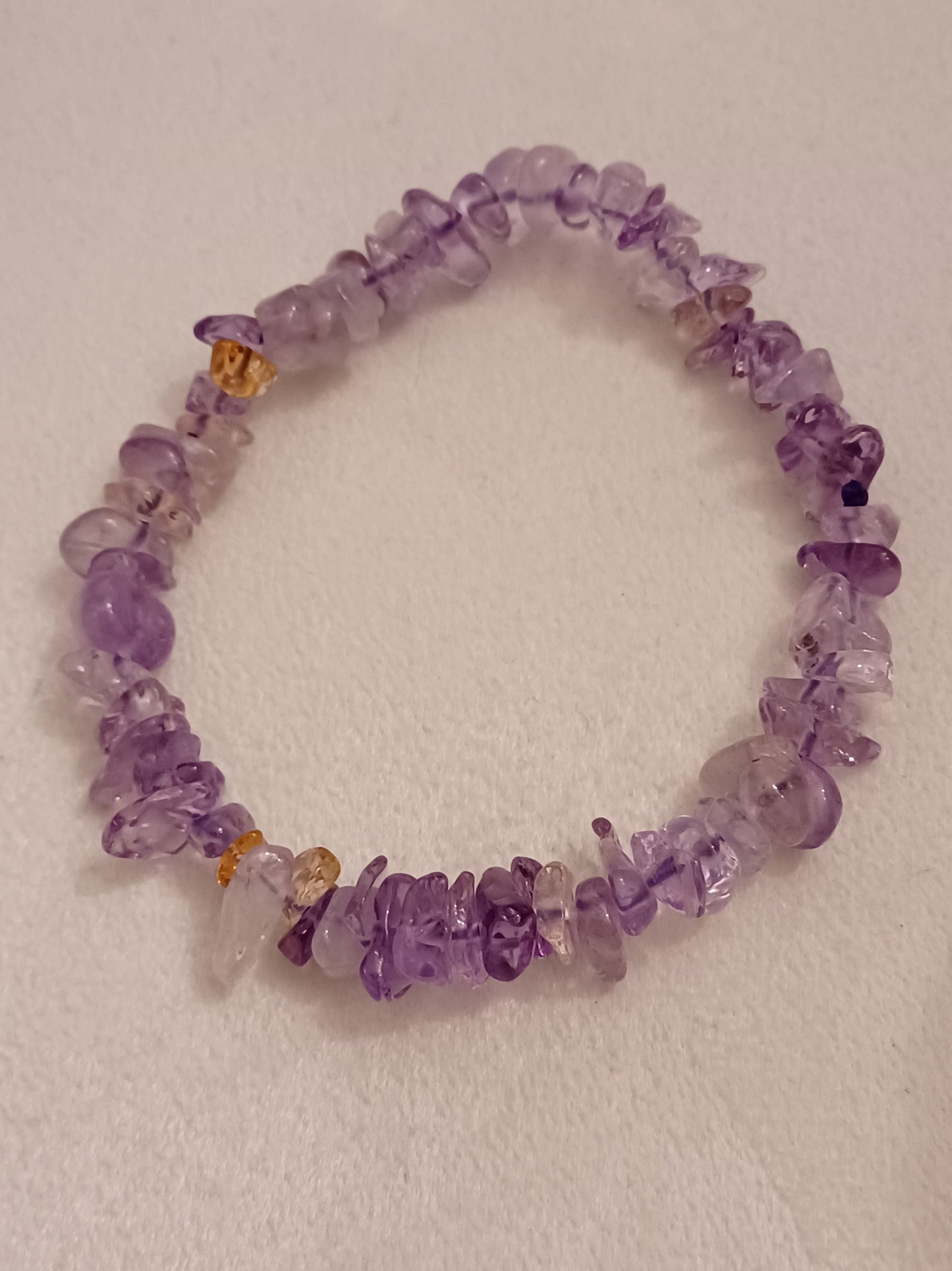 Light Amethyst Natural Stone Stretch Bracelet