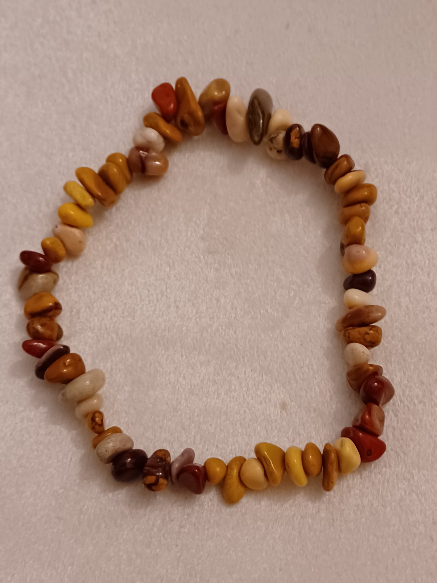 Mookaite Natural Stone Stretch Bracelet