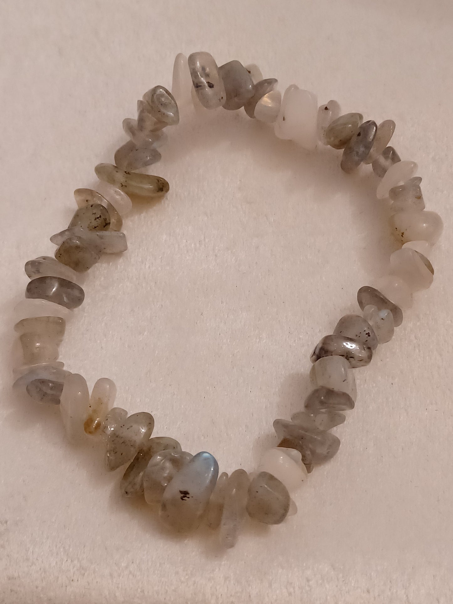 Light Smokey Quartz Natural Stone Stretch Bracelet
