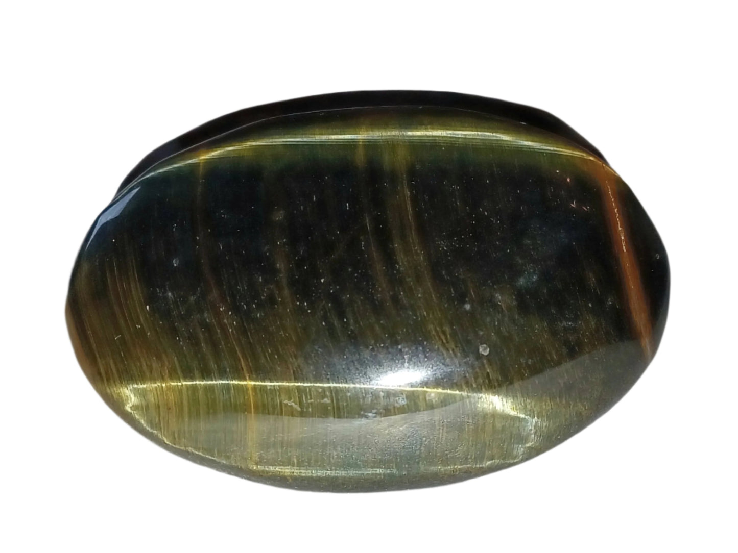 Blue Tiger Eyes Palm Stone