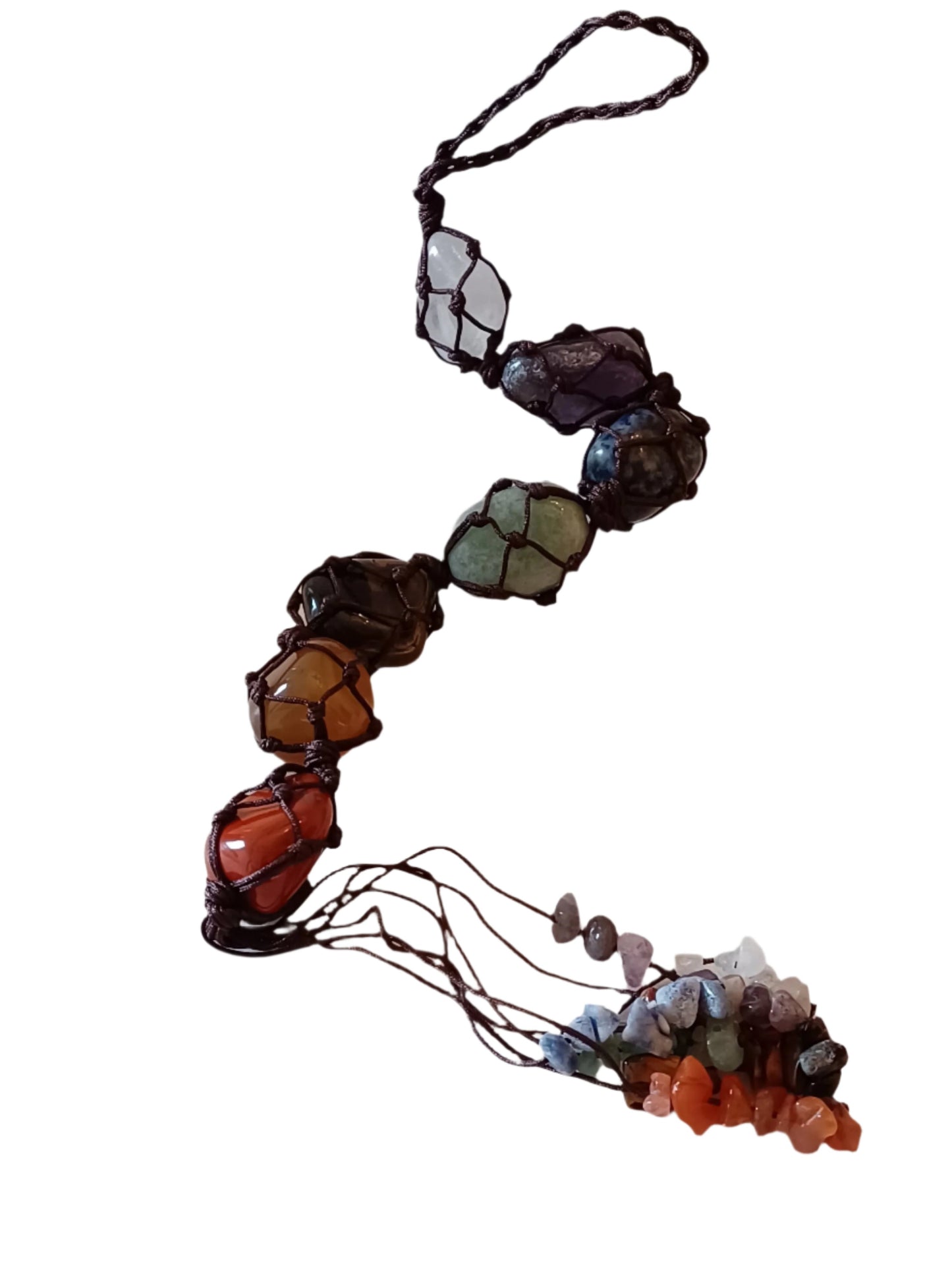 7 Chakra Crystals Hanging Ornament