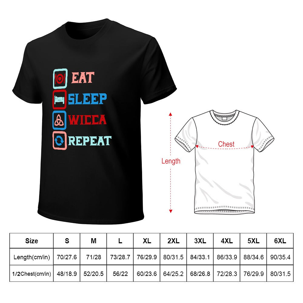 Eat Sleep Wicca Repeat Men's T-Shirt