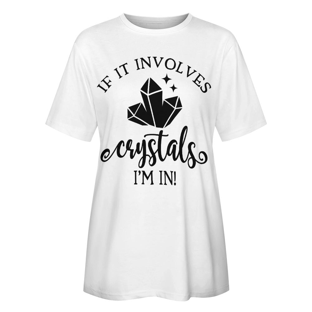 If It Involves Crystals Cotton T-Shirt