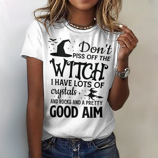 Don't Piss Off The Witch Cotton T-Shirt