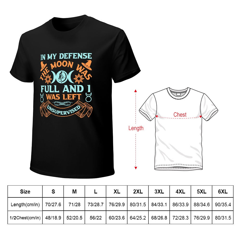 In My Defense The Moon Was Full Men's T-shirt