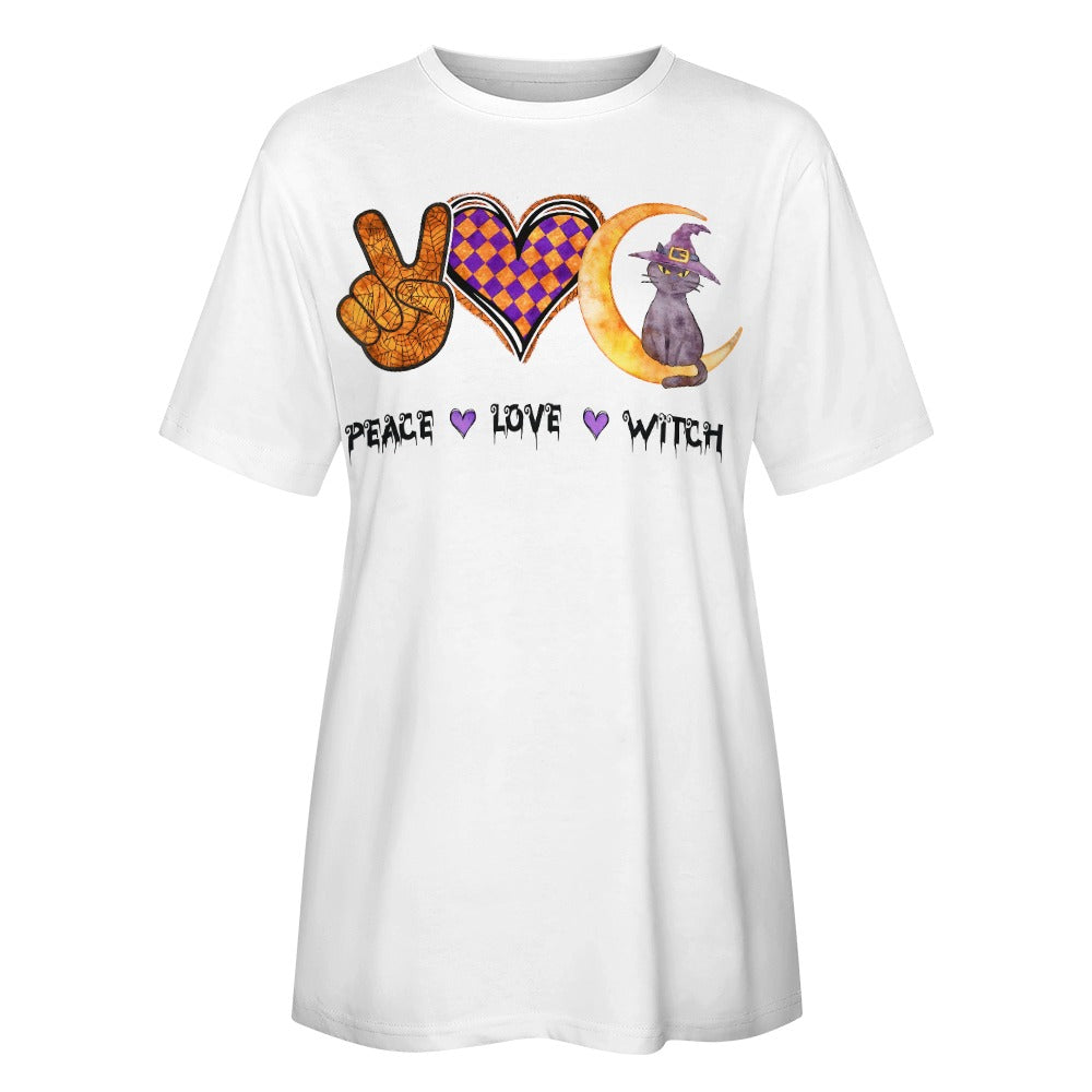Peace Love Witch 100% Cotton T-Shirt