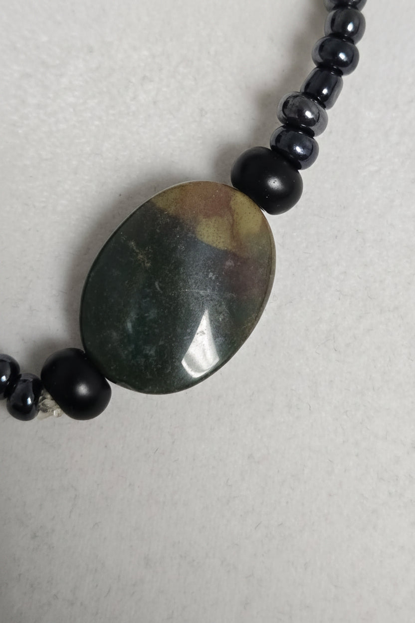 Hematite with Bloodstone Bracelet