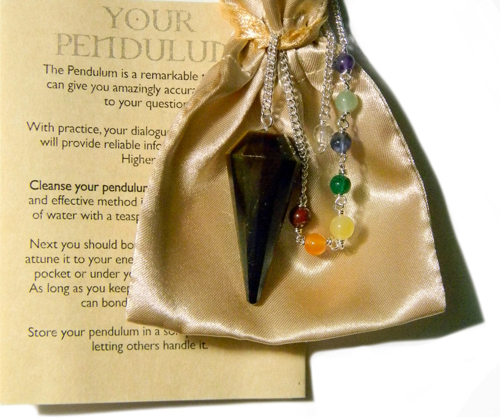 Tiger's Eye Chakra Pendulum