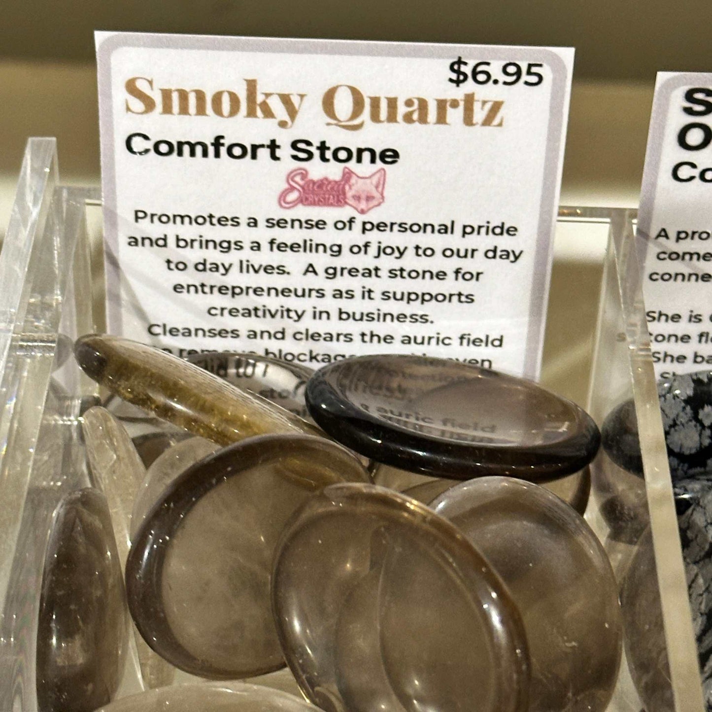 Smoky Quartz Comfort Stone