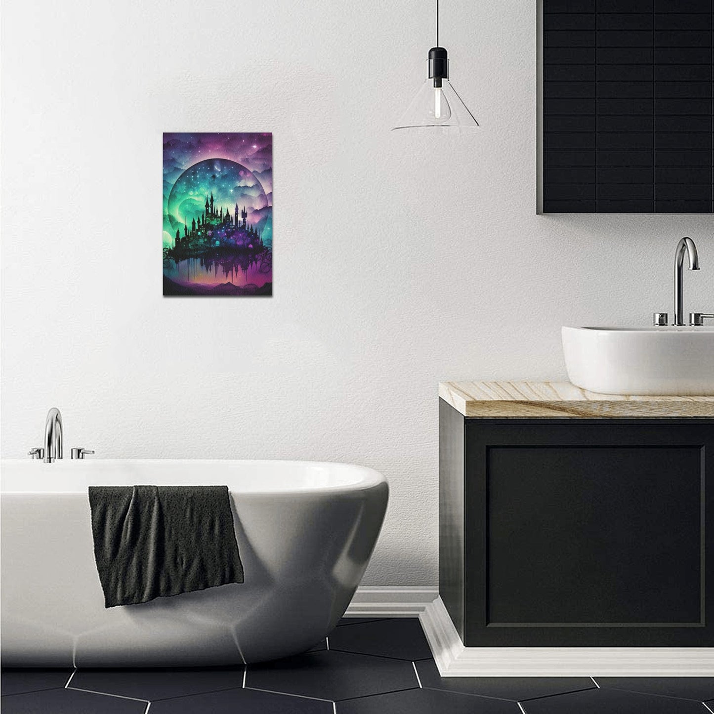 Magic Castle Globe Canvas Print