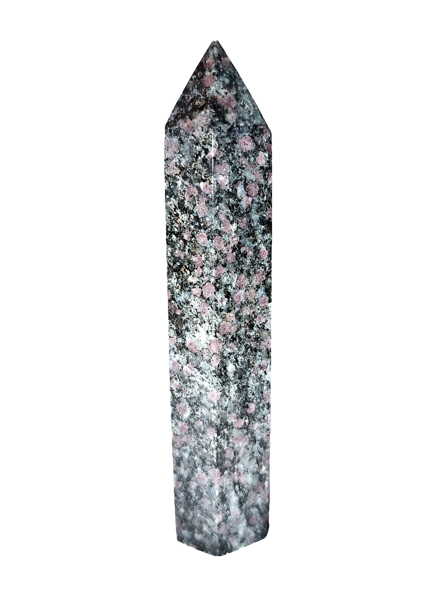 Red Snowflake Obsidian Point