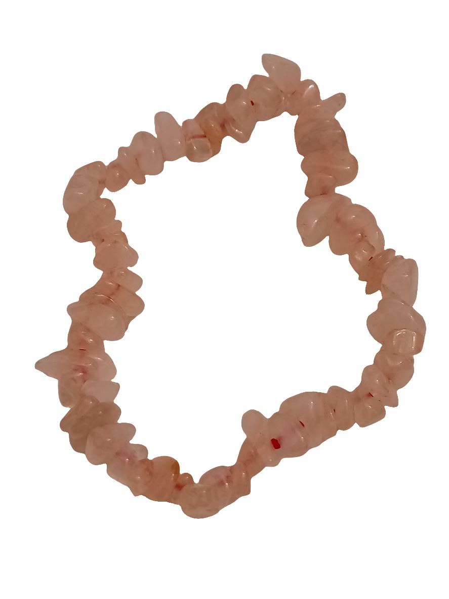 Rose Quartz Natural Stone Stretch Bracelet