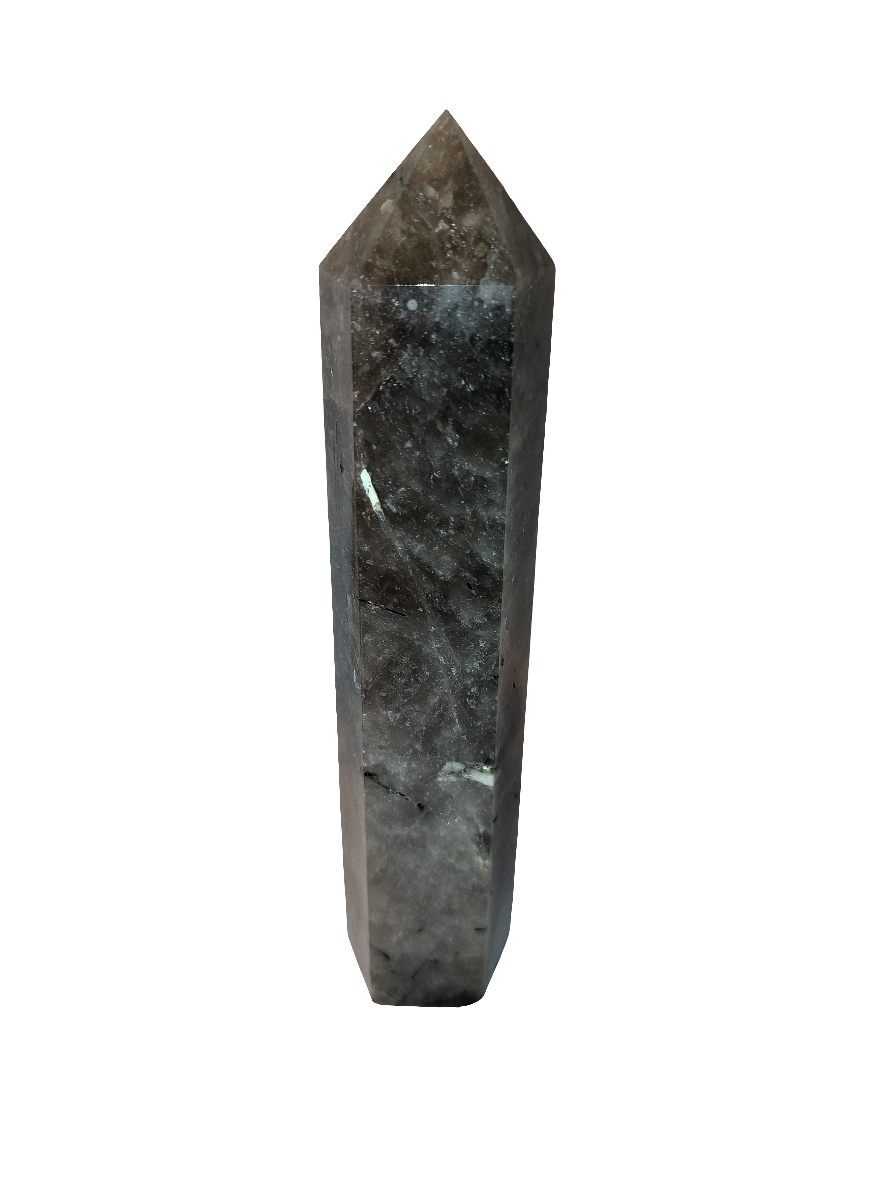 Tourmalinated Quartz Point