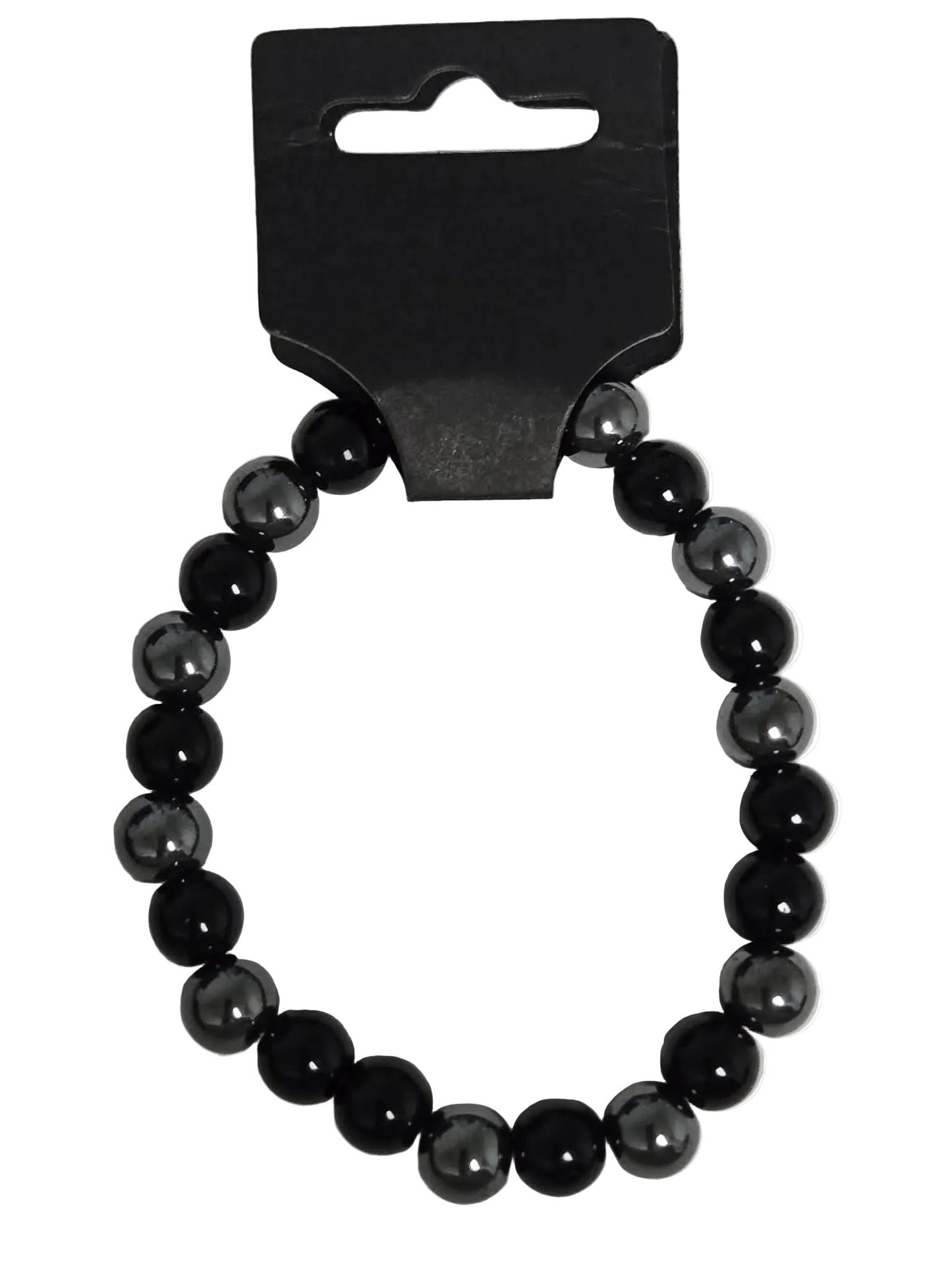 Hematite & Black Agate Bracelet