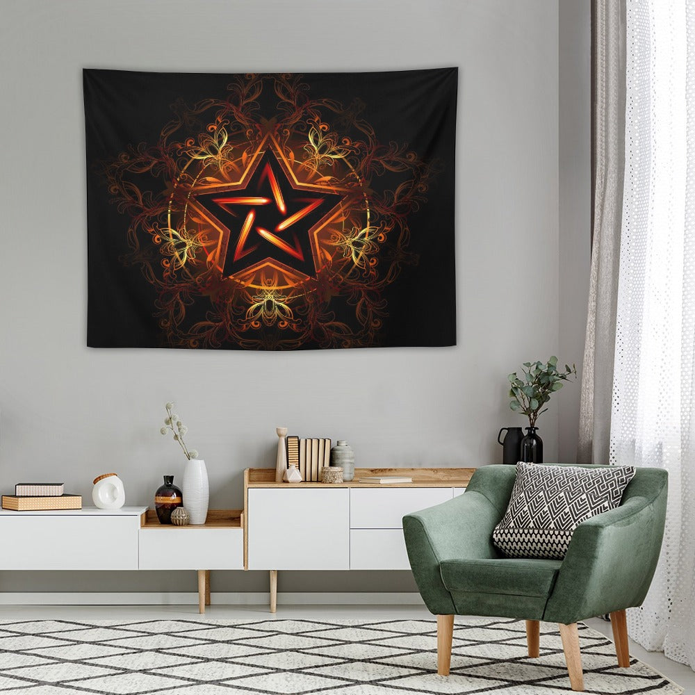 Five Point Star Super Soft Wall Tapestry