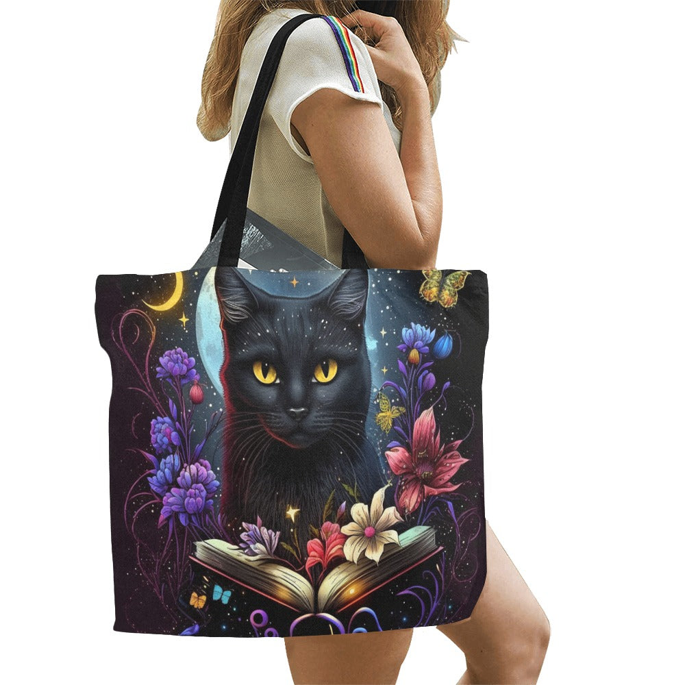 Witchy Cat Tote Bag - Large