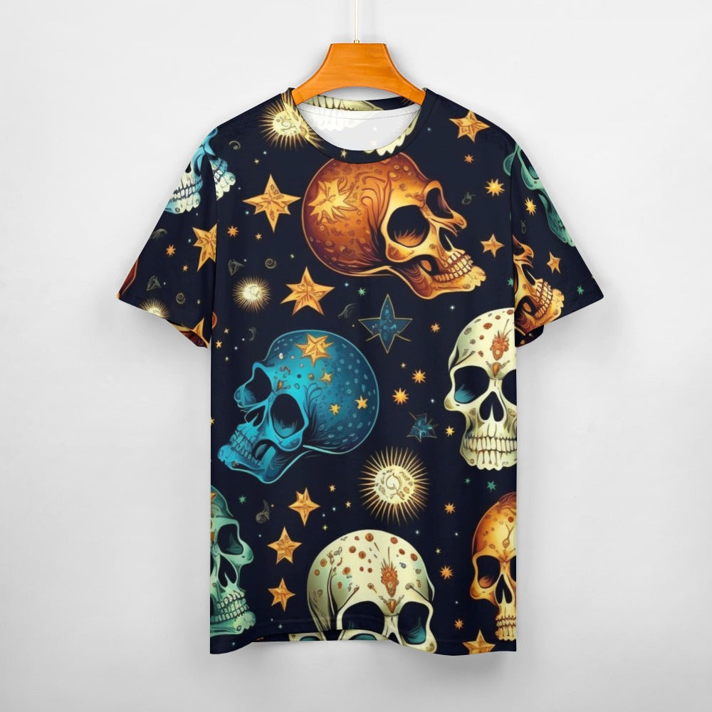 Women's Skulls Cotton T-Shirt