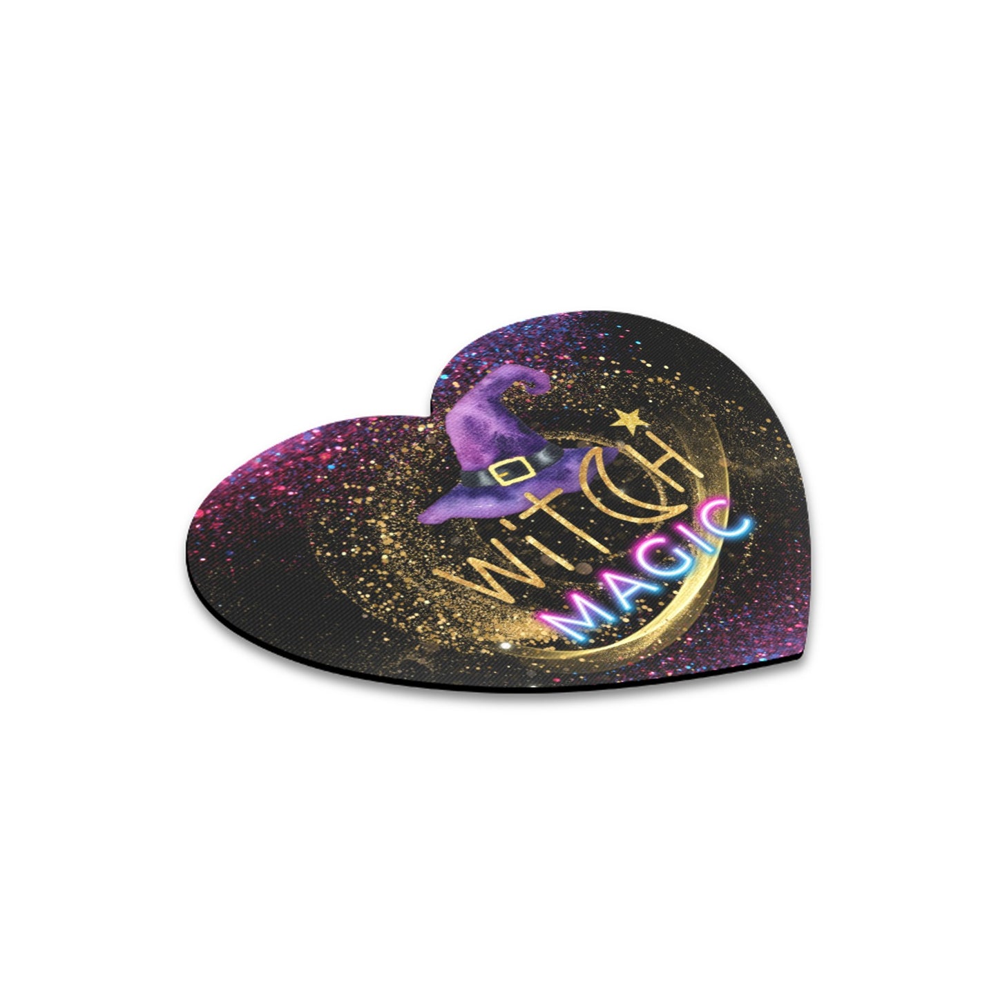 Witch Magic Heart-shaped Mousepad