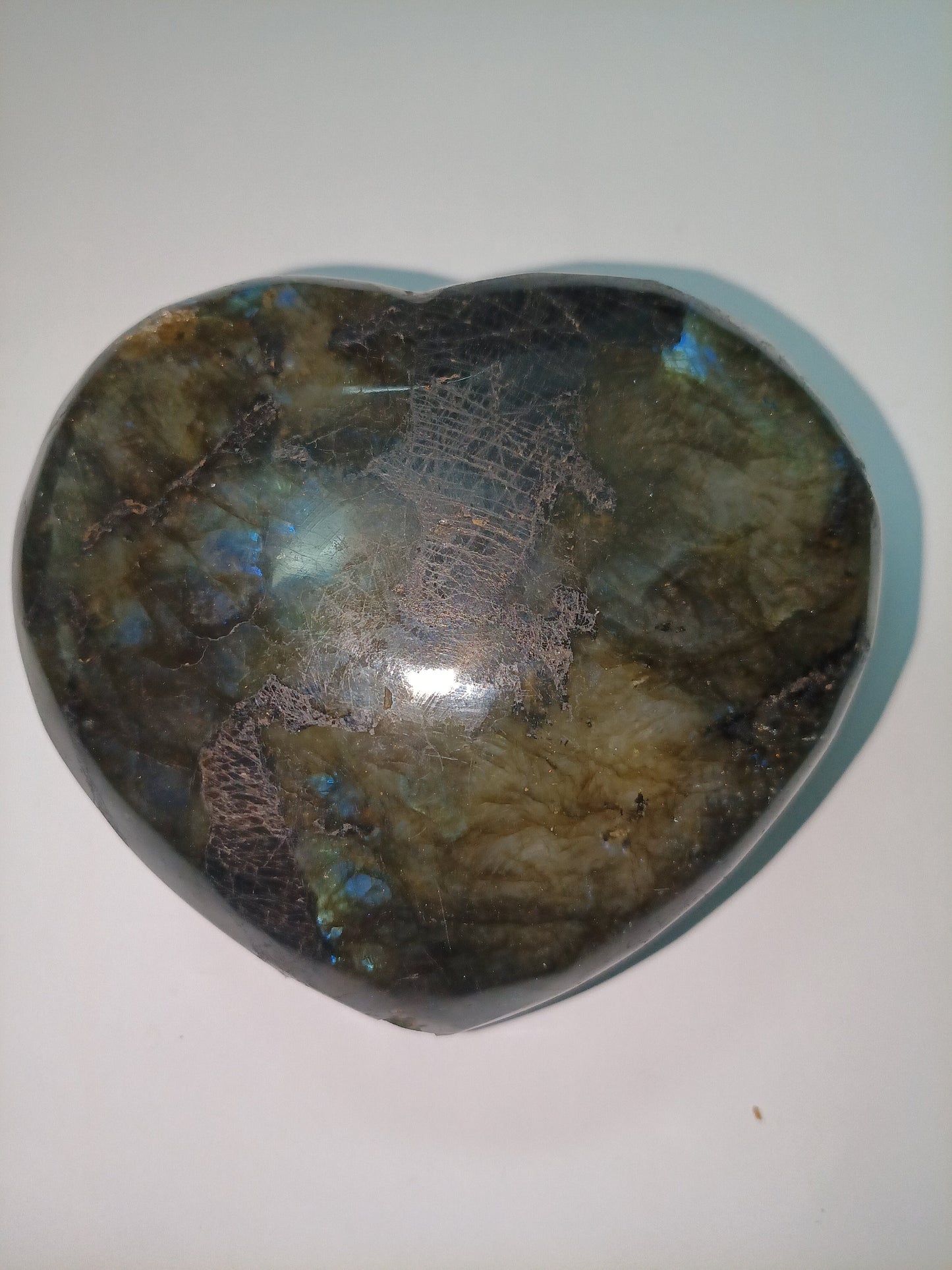 Labradorite Heart