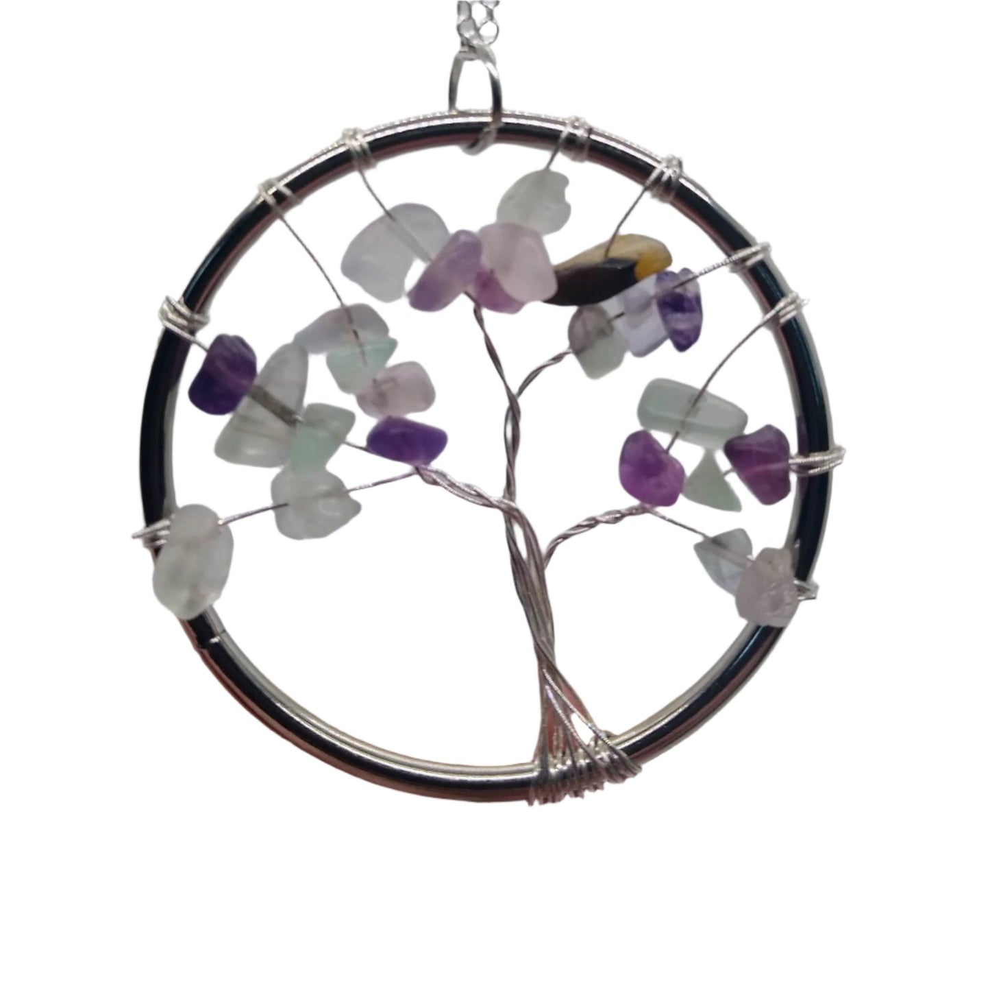 Fluorite Tree of Life Statement Pendant