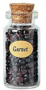 Gemstone Chip in Glass Bottle