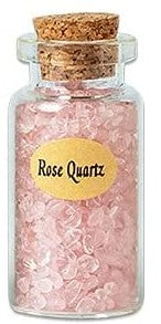 Gemstone Chip in Glass Bottle