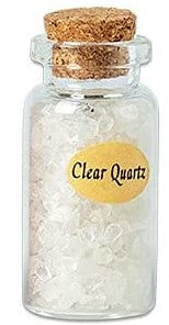 Gemstone Chip in Glass Bottle