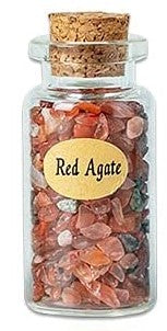 Gemstone Chip in Glass Bottle