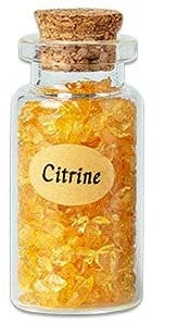 Gemstone Chip in Glass Bottle