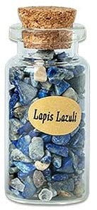 Gemstone Chip in Glass Bottle