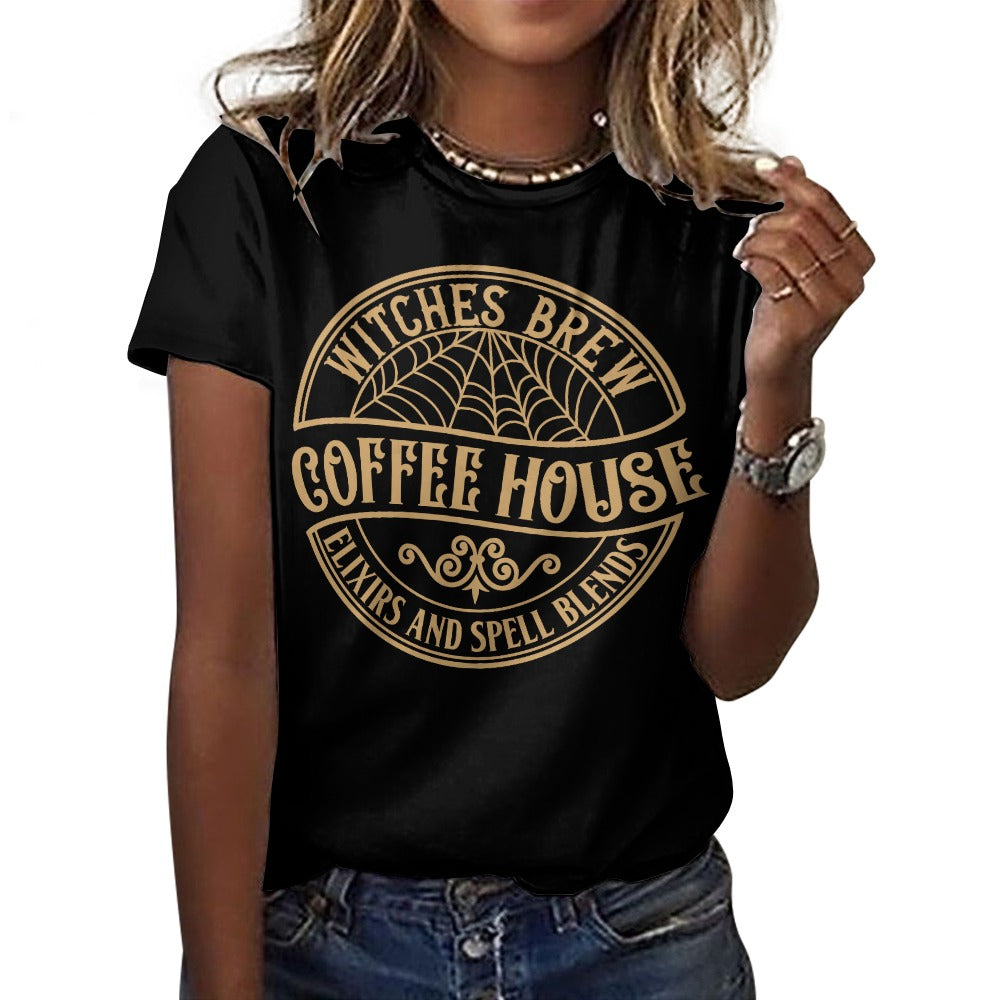 Witch's Brew Coffee House 100% Cotton T-Shirt