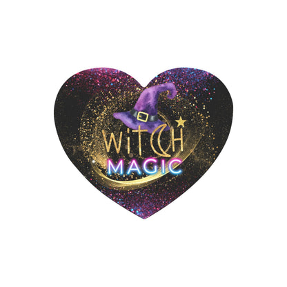Witch Magic Heart-shaped Mousepad