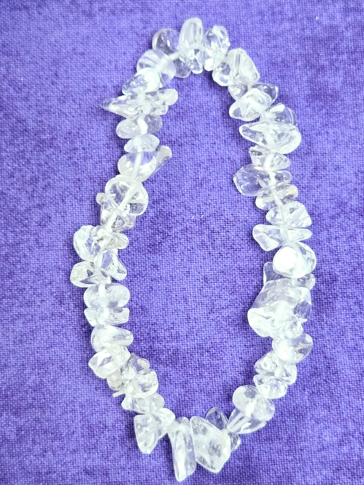 Quartz Crystal Natural Stone Stretch Bracelet
