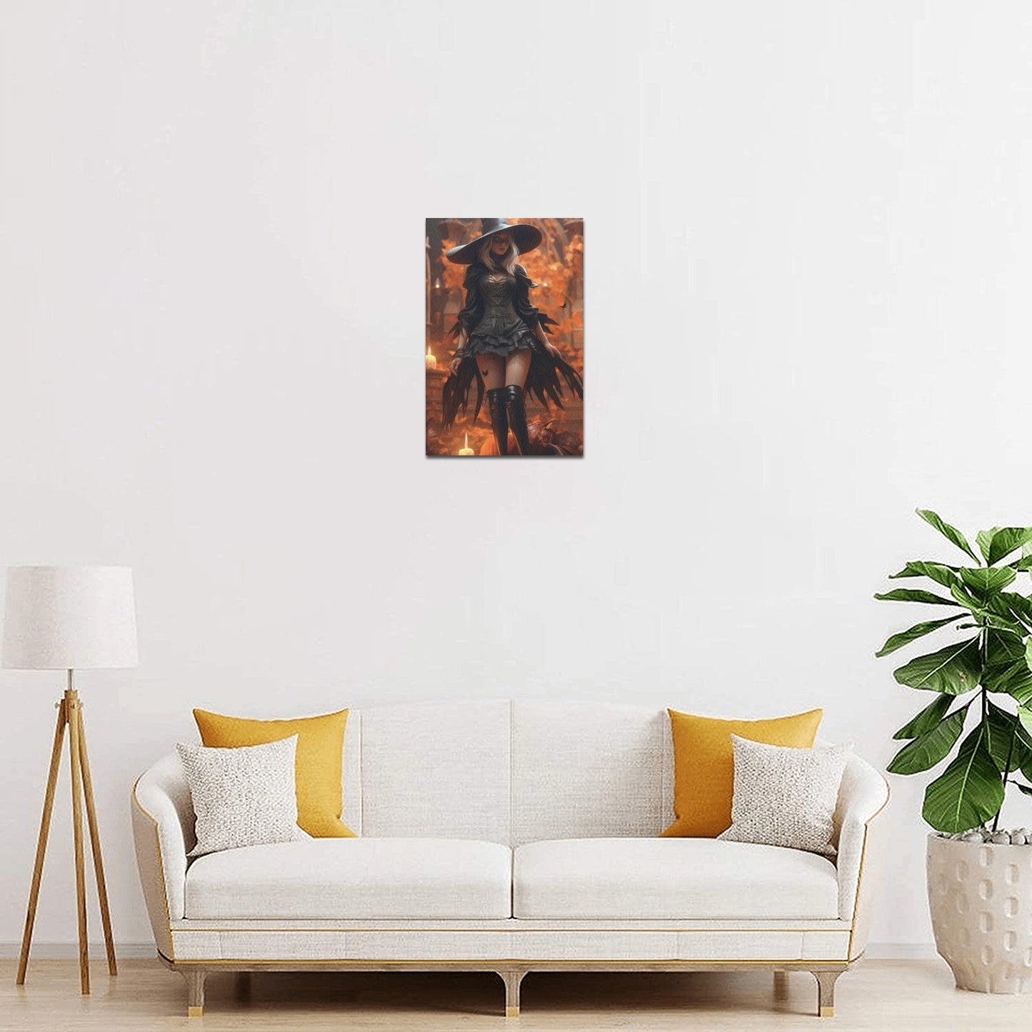 Witch Scene Canvas Print