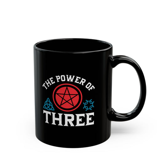The Power of Three 11oz Black Mug