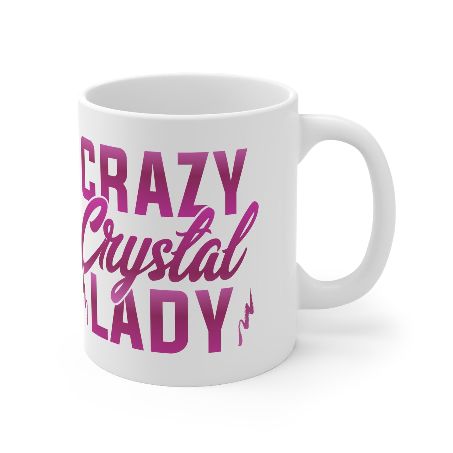 Crazy Crystal Lady Ceramic Mug 11oz